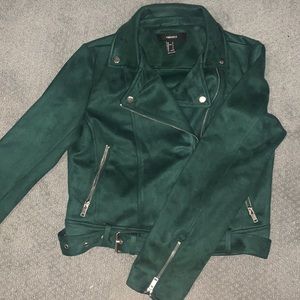 Forever21 Suede Dark Green Jacket
